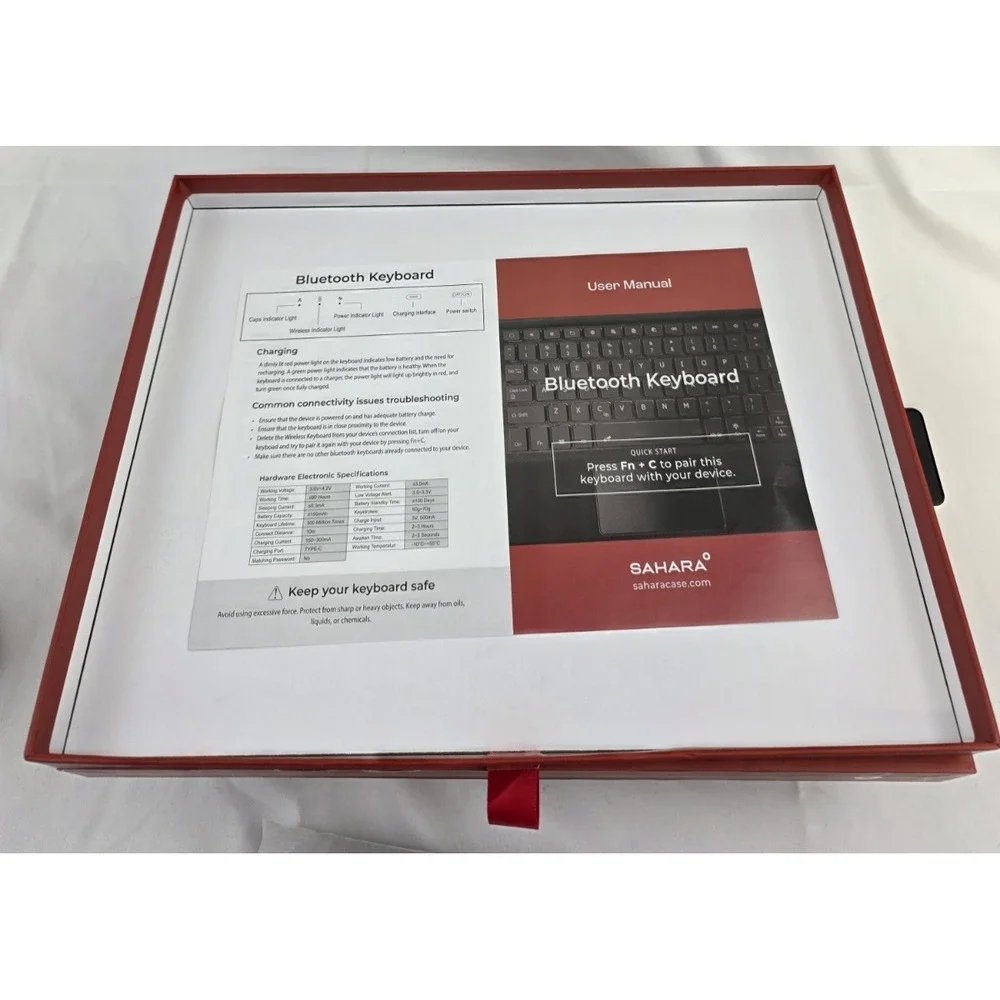 SaharaCase BT Keyboard Case Trackpad for Samsung Galaxy Tab S8 Ultra 14.6